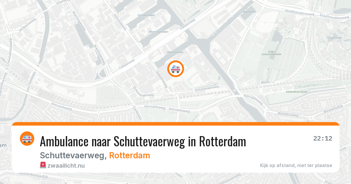 Ambulance naar Schuttevaerweg in Rotterdam — 23 mei 2026