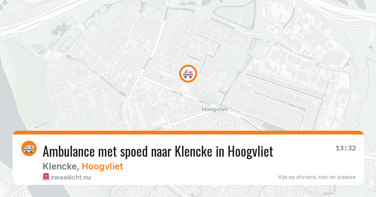 Ambulance met spoed naar Klencke in Hoogvliet — 29 apr 2026