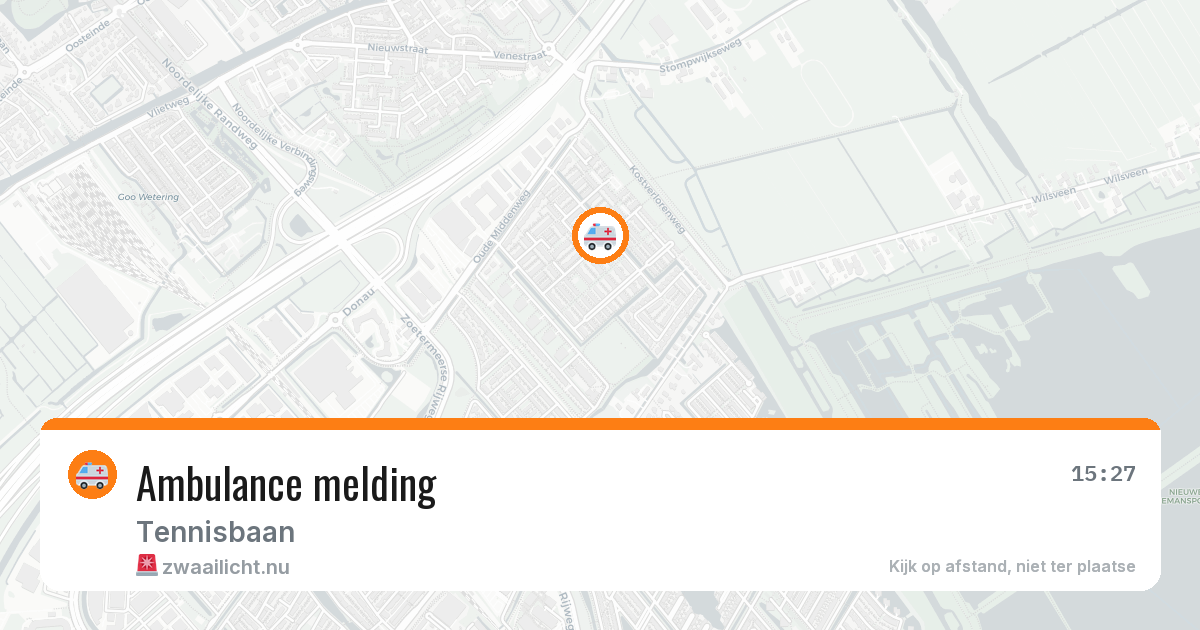 Ambulance melding — 18 jul 2026