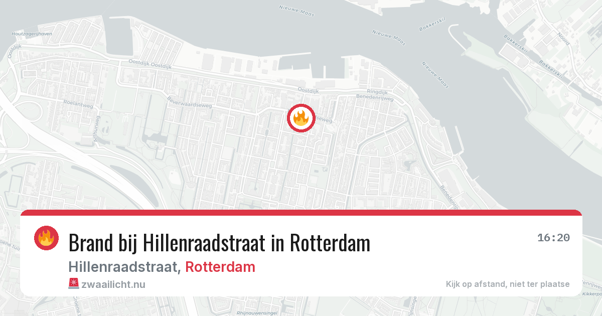 Brand bij Hillenraadstraat in Rotterdam — 24 mei 2026