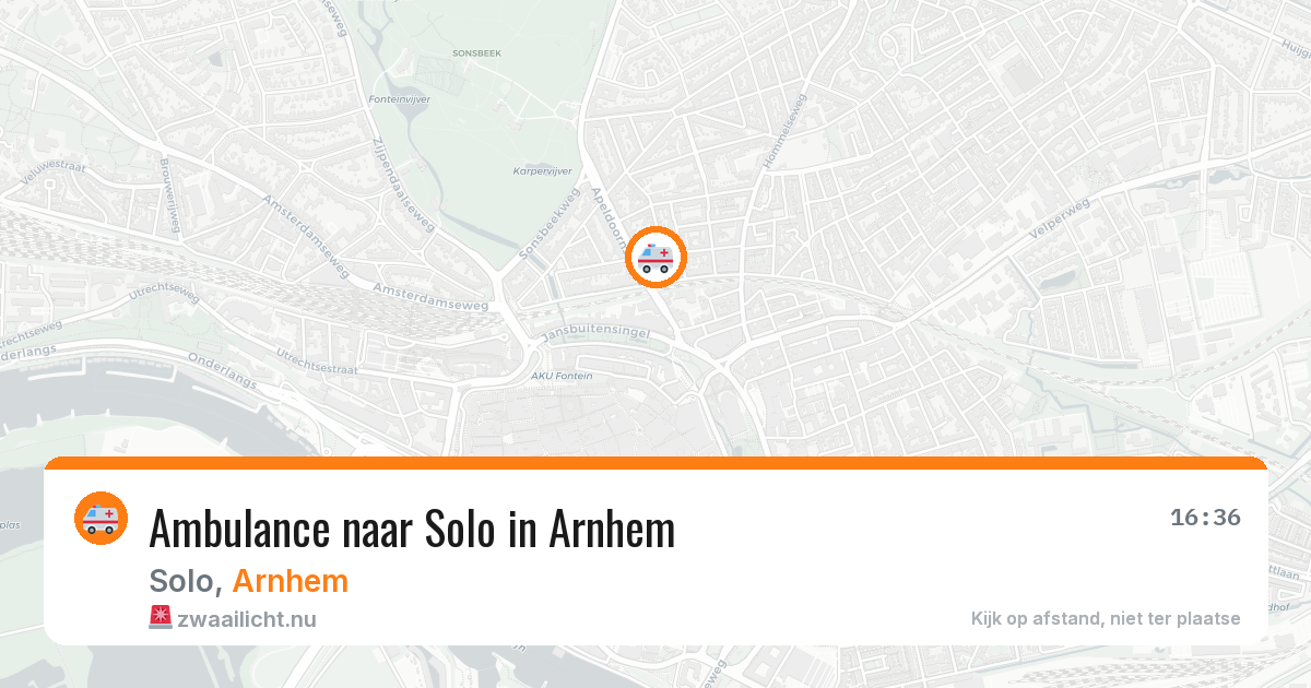 Ambulance naar Solo in Arnhem — 7 apr 2026