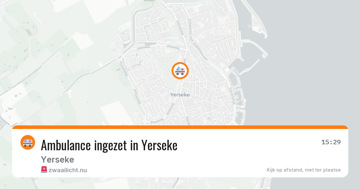 Ambulance ingezet in Yerseke — 12 jul 2026