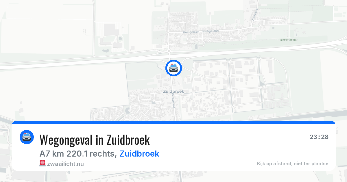 Wegongeval in Zuidbroek — 11 mrt 2026