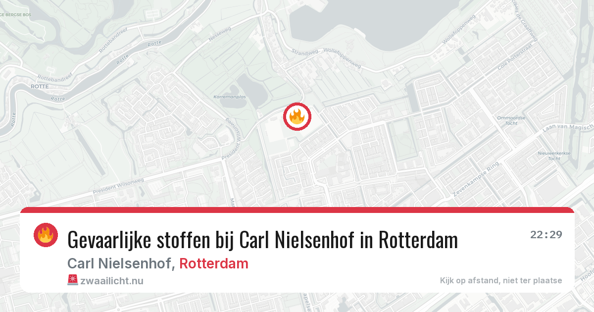 Gevaarlijke stoffen bij Carl Nielsenhof in Rotterdam — 26 apr 2026