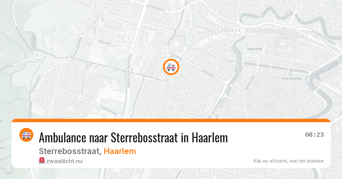 Ambulance naar Sterrebosstraat in Haarlem — 12 jul 2026