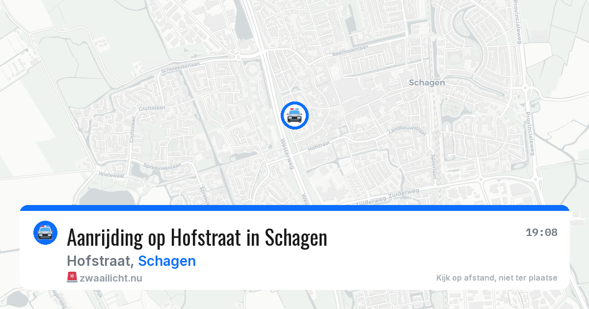 Aanrijding op Hofstraat in Schagen — 5 jun 2026