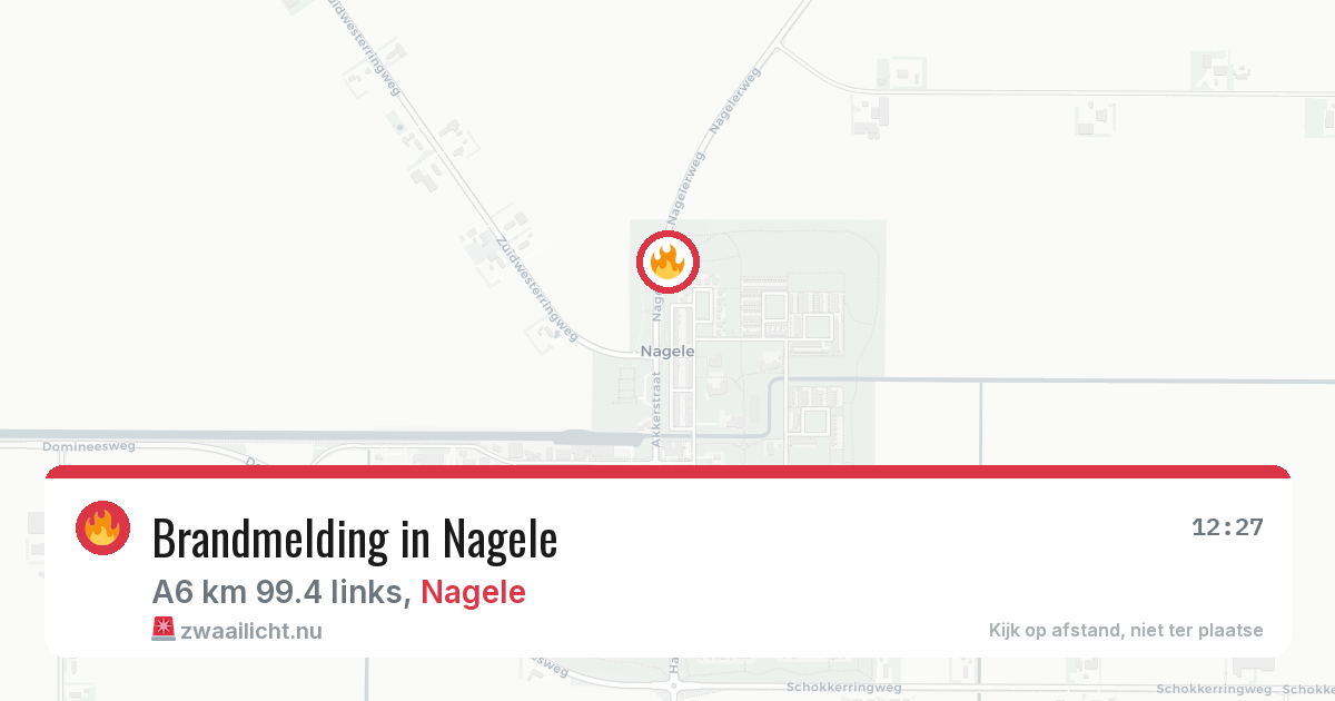 Brandmelding in Nagele — 27 mei 2026