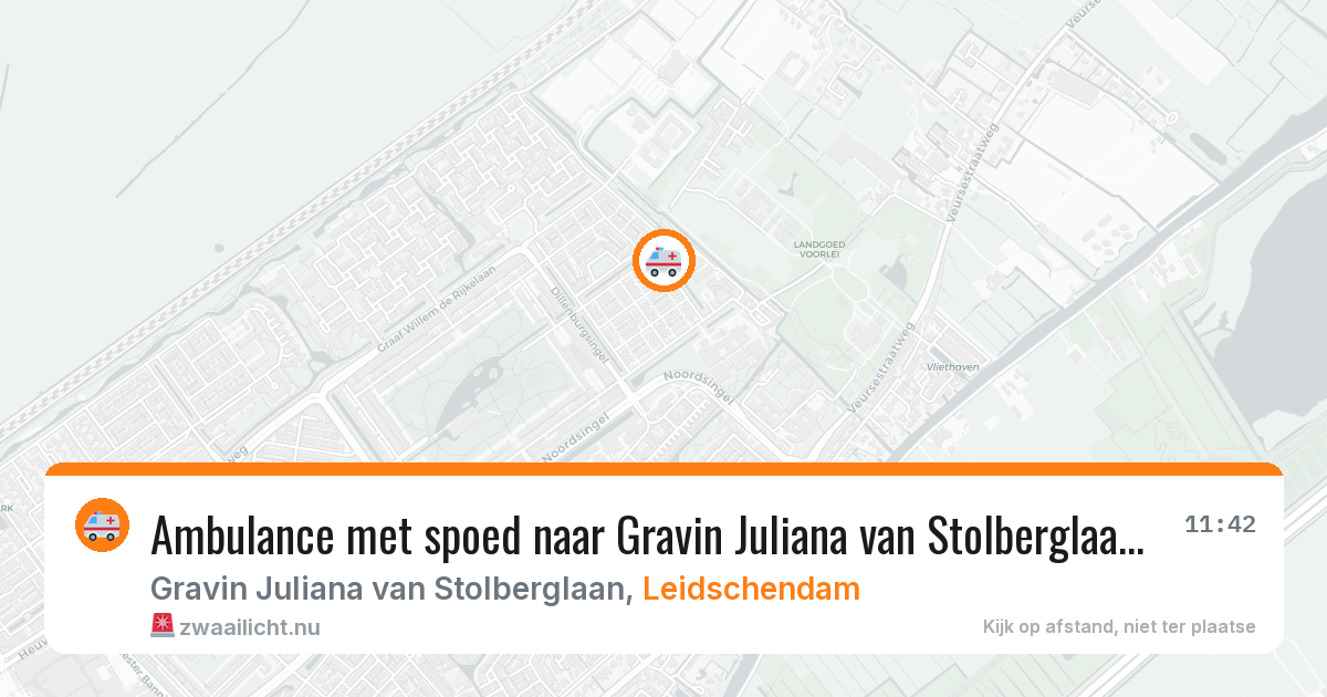 Ambulance met spoed naar Gravin Juliana van Stolberglaan in Leidschendam — 12 feb 2026