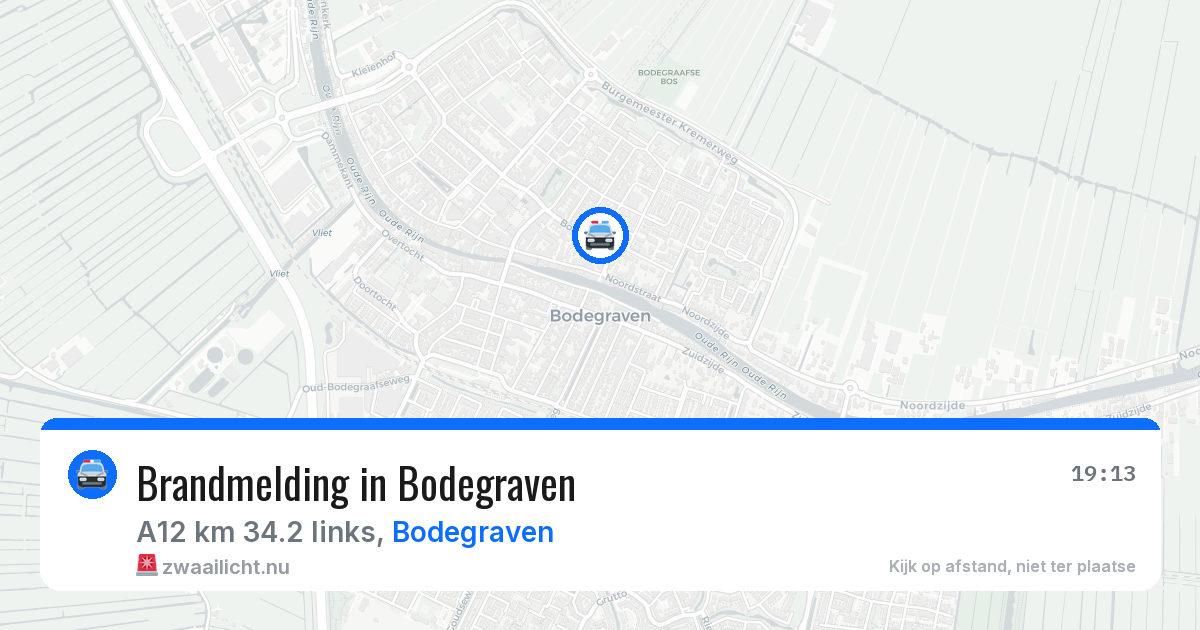 Brandmelding in Bodegraven — 31 mrt 2026