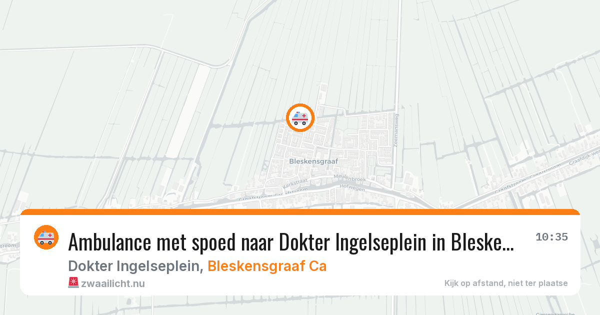 Ambulance met spoed naar Dokter Ingelseplein in Bleskensgraaf Ca — 23 jul 2026