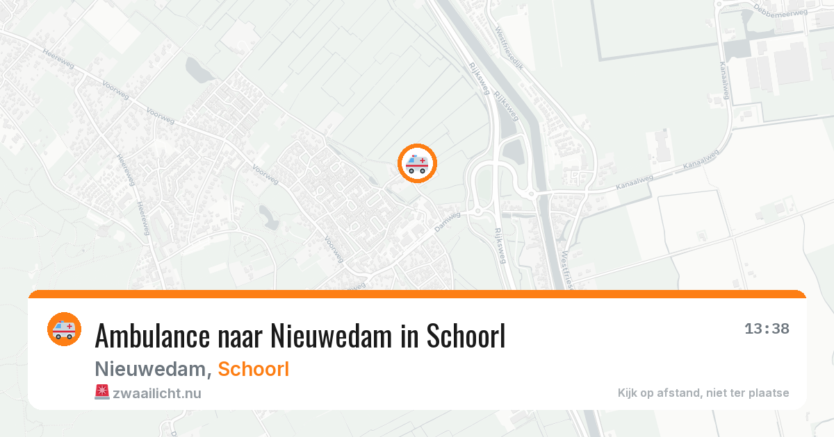 Ambulance naar Nieuwedam in Schoorl — 14 jul 2026