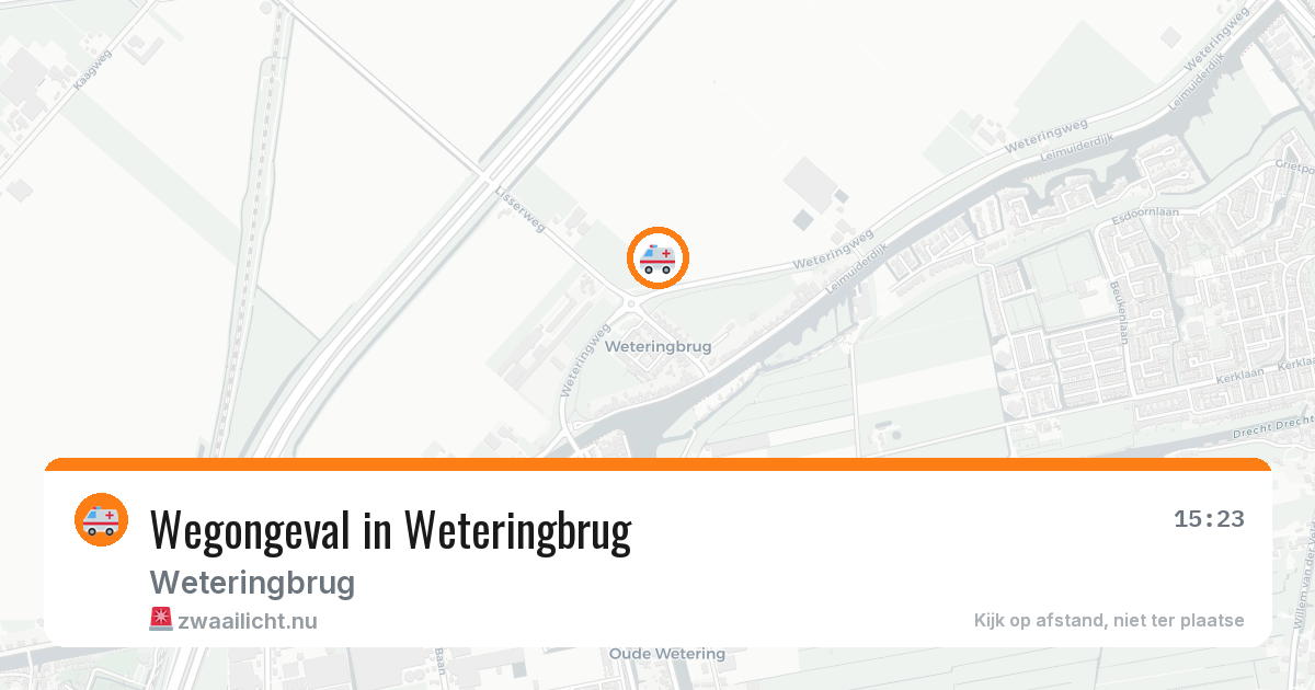Wegongeval in Weteringbrug — 13 apr 2026