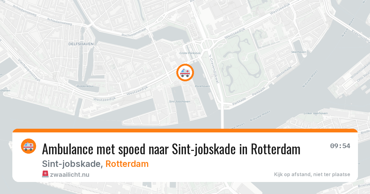 Ambulance met spoed naar Sint-jobskade in Rotterdam — 19 mrt 2026