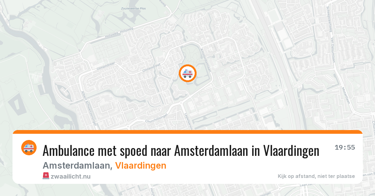 Ambulance met spoed naar Amsterdamlaan in Vlaardingen — 4 jun 2026