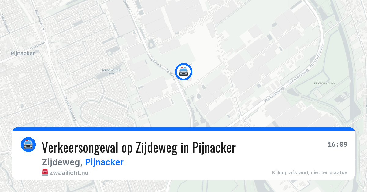 Verkeersongeval op Zijdeweg in Pijnacker — 25 mei 2026