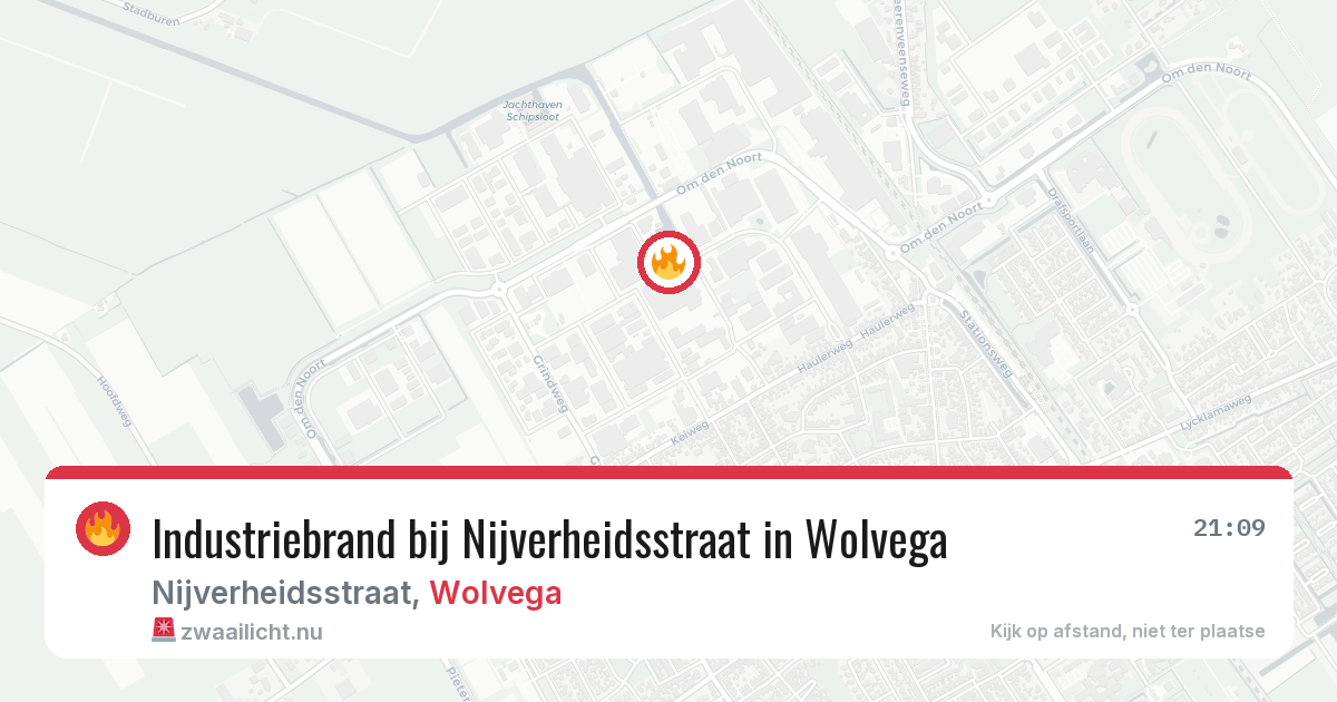 Industriebrand bij Nijverheidsstraat in Wolvega — 25 mrt 2026
