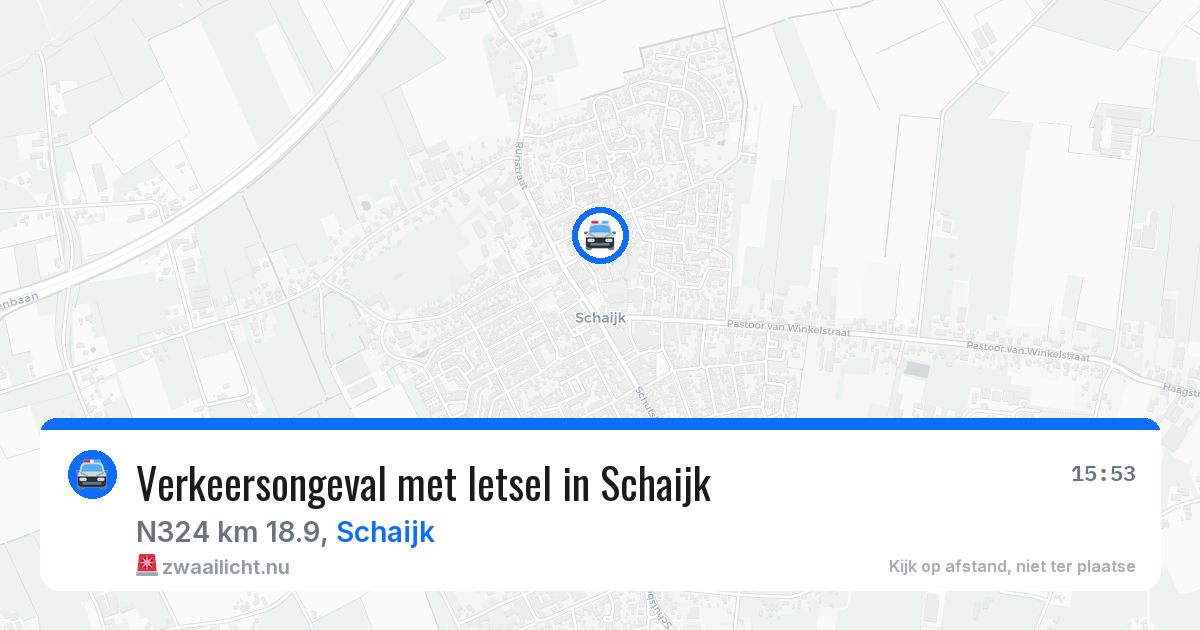Verkeersongeval met letsel in Schaijk — 13 jul 2026