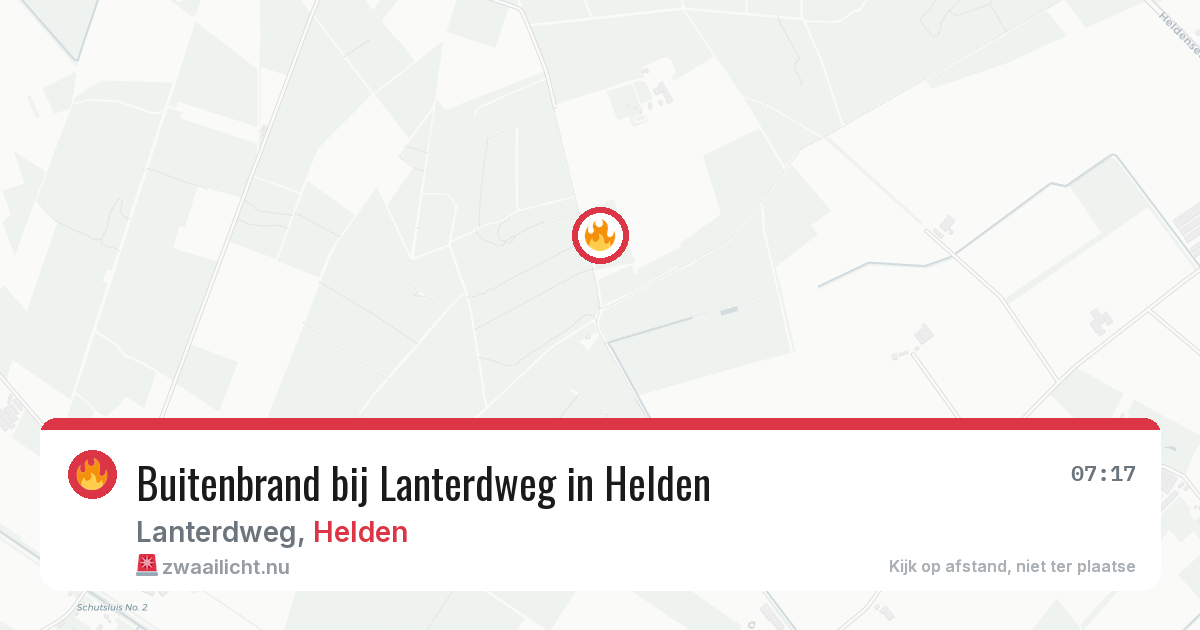 Buitenbrand bij Lanterdweg in Helden — 29 apr 2026