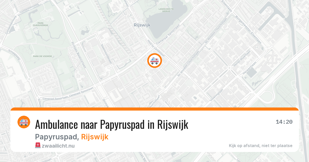 Ambulance naar Papyruspad in Rijswijk — 15 jul 2026