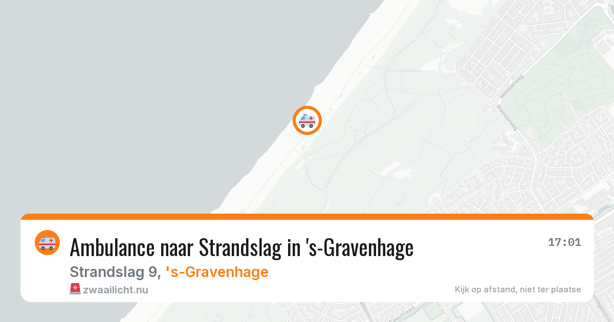 Ambulance naar Strandslag in 's-Gravenhage — 22 apr 2026