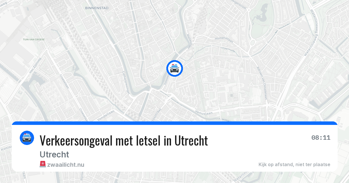 Verkeersongeval met letsel in Utrecht — 30 mrt 2026