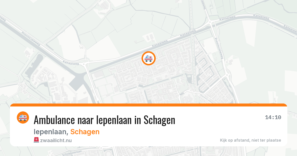 Ambulance naar Iepenlaan in Schagen — 6 mei 2026