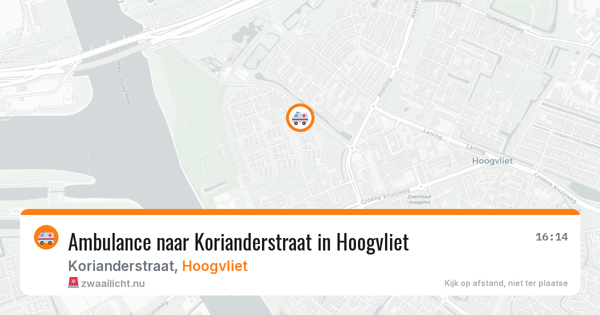 Ambulance naar Korianderstraat in Hoogvliet — 4 jun 2026