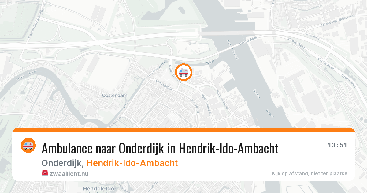Ambulance naar Onderdijk in Hendrik-Ido-Ambacht — 9 jul 2026