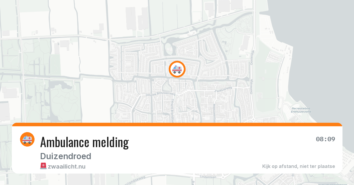 Ambulance melding — 1 apr 2026