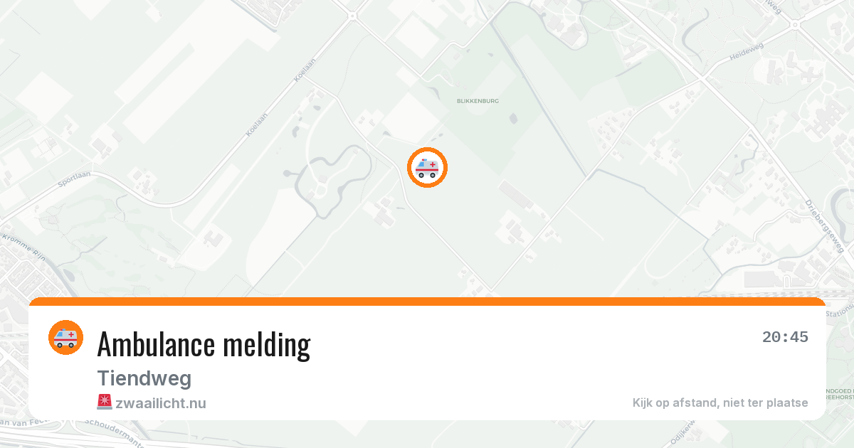 Ambulance melding — 22 jan 2026