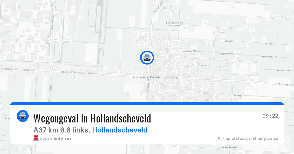 Wegongeval in Hollandscheveld — 1 jul 2026