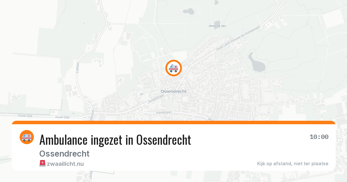 Ambulance ingezet in Ossendrecht — 10 jul 2026