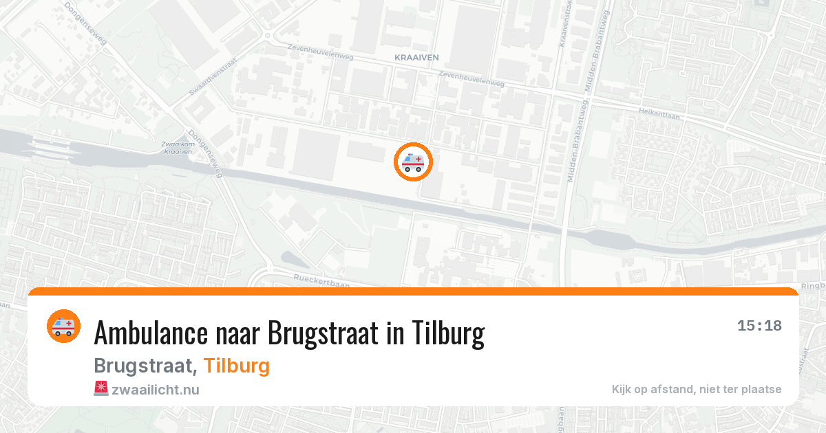 Ambulance naar Brugstraat in Tilburg — 12 mei 2026