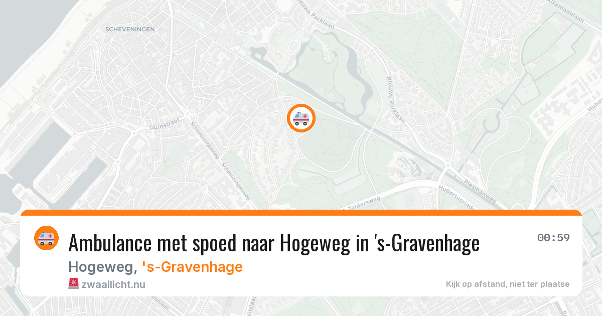 Ambulance met spoed naar Hogeweg in 's-Gravenhage — 6 jun 2026