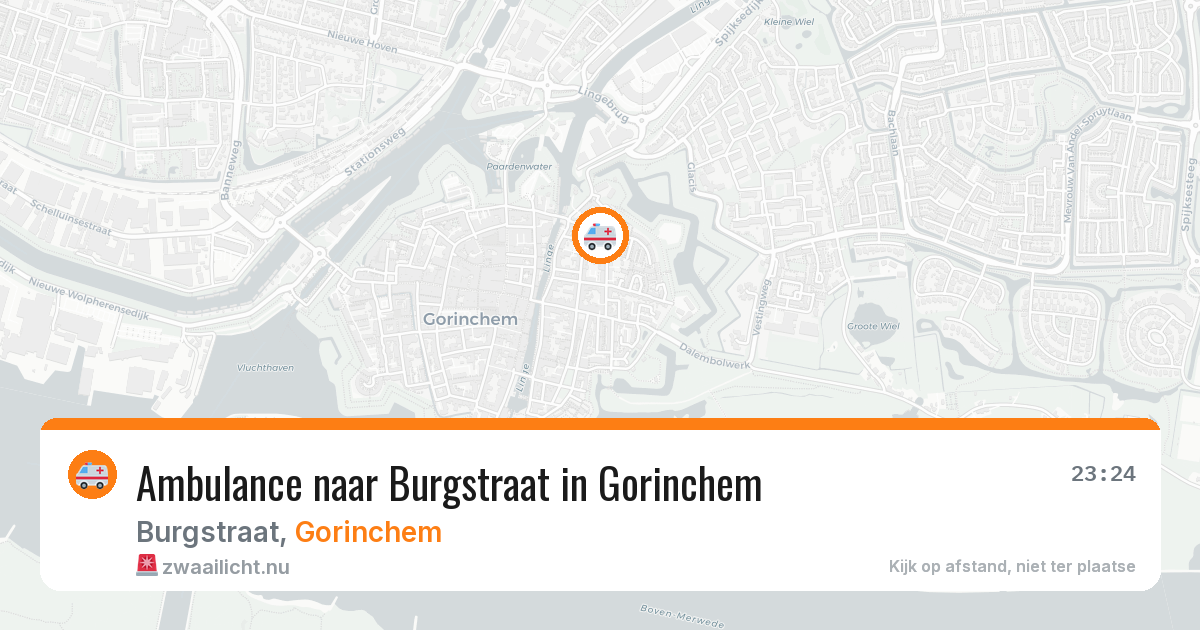 Ambulance naar Burgstraat in Gorinchem — 5 jun 2026