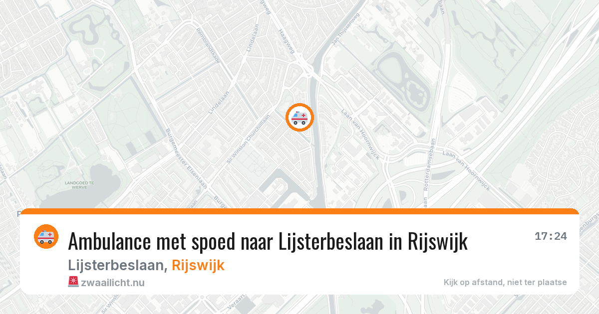 Ambulance met spoed naar Lijsterbeslaan in Rijswijk — 2 jun 2026