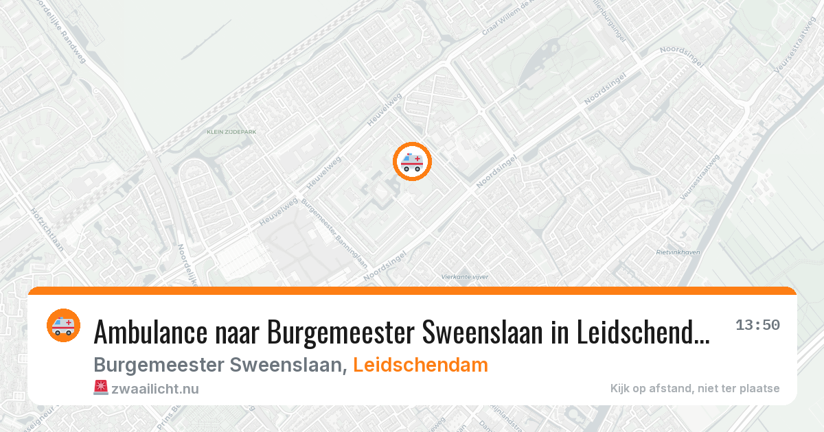 Ambulance naar Burgemeester Sweenslaan in Leidschendam — 3 jun 2026