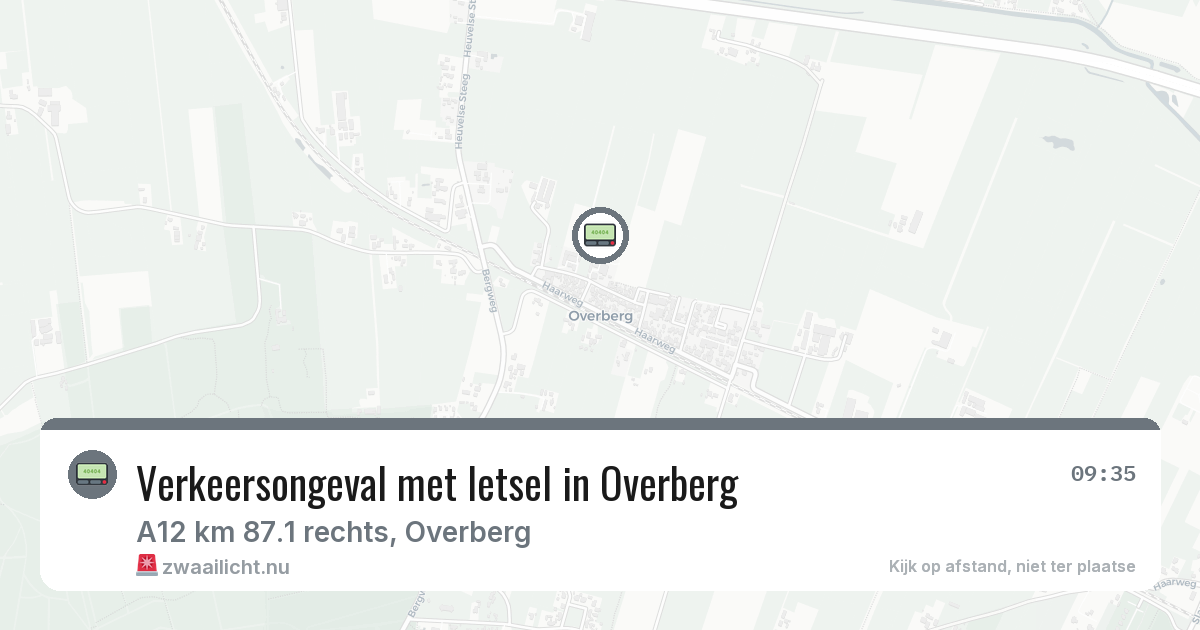 Verkeersongeval met letsel in Overberg — 23 mrt 2026