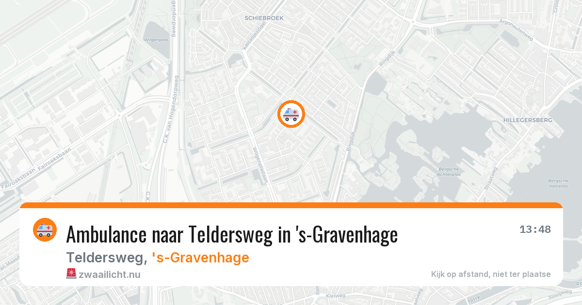 Ambulance naar Teldersweg in 's-Gravenhage — 13 feb 2026