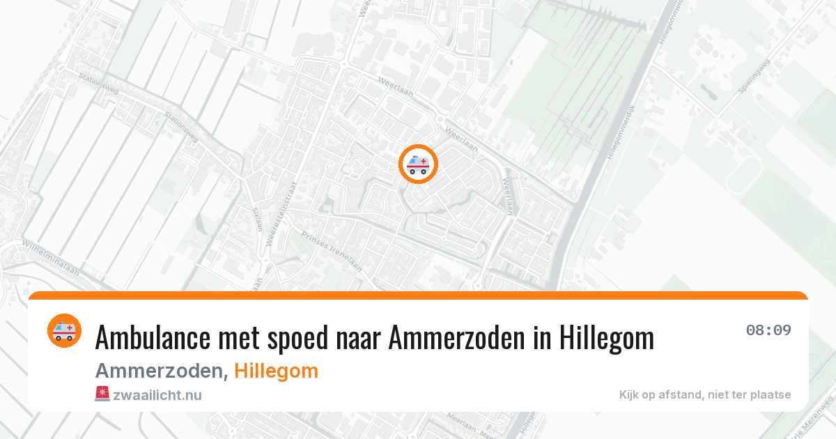 Ambulance met spoed naar Ammerzoden in Hillegom — 5 mrt 2026