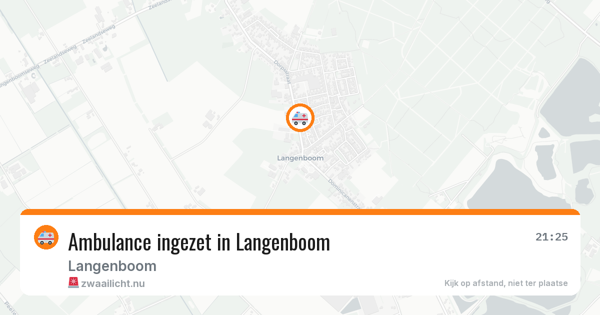 Ambulance ingezet in Langenboom — 12 apr 2026