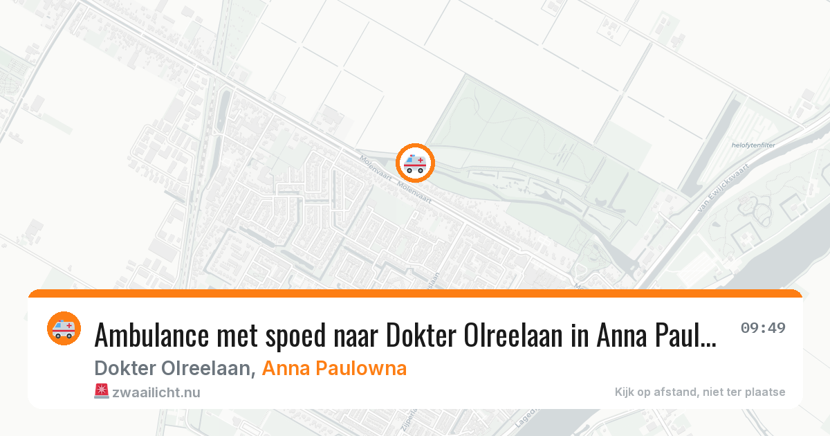 Ambulance met spoed naar Dokter Olreelaan in Anna Paulowna — 19 jul 2026