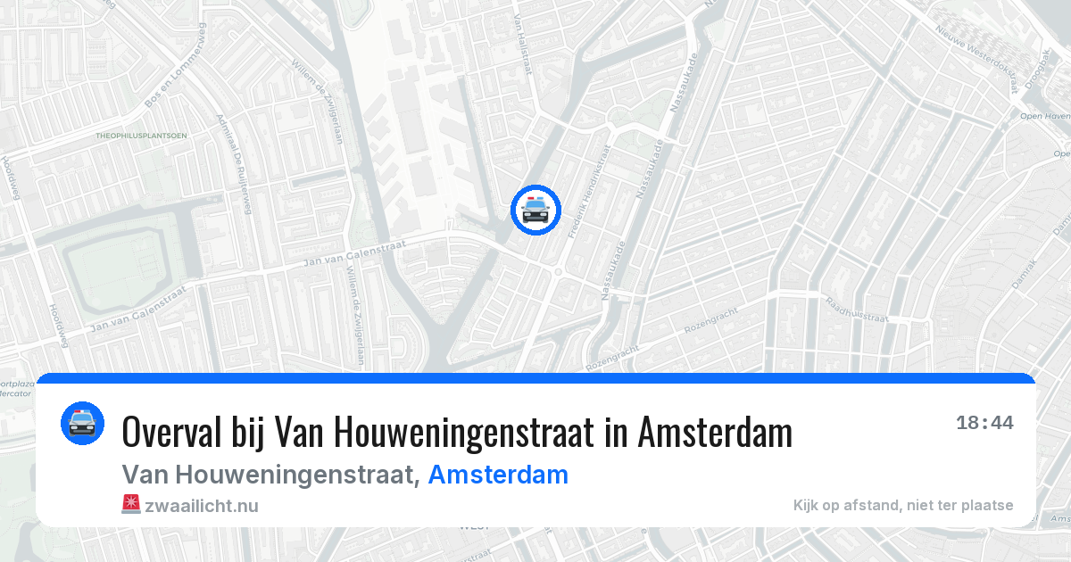 Overval bij Van Houweningenstraat in Amsterdam — 16 mei 2026