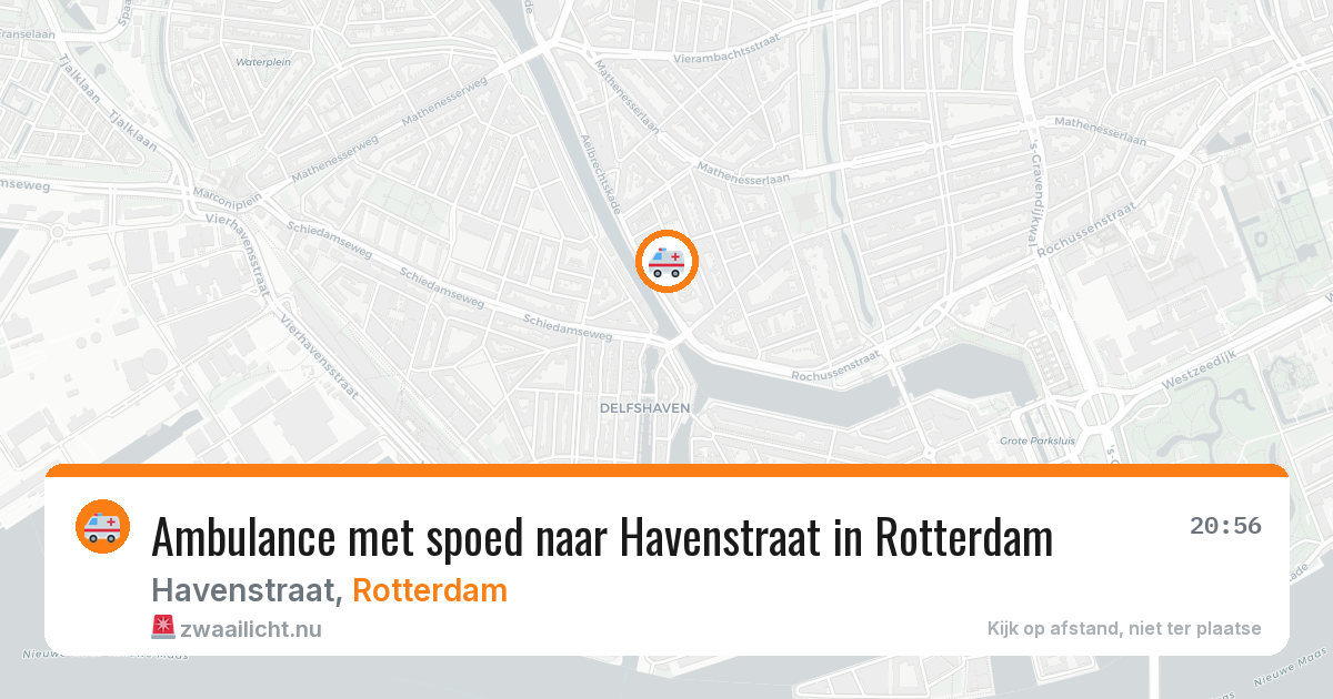 Ambulance met spoed naar Havenstraat in Rotterdam — 11 jul 2026