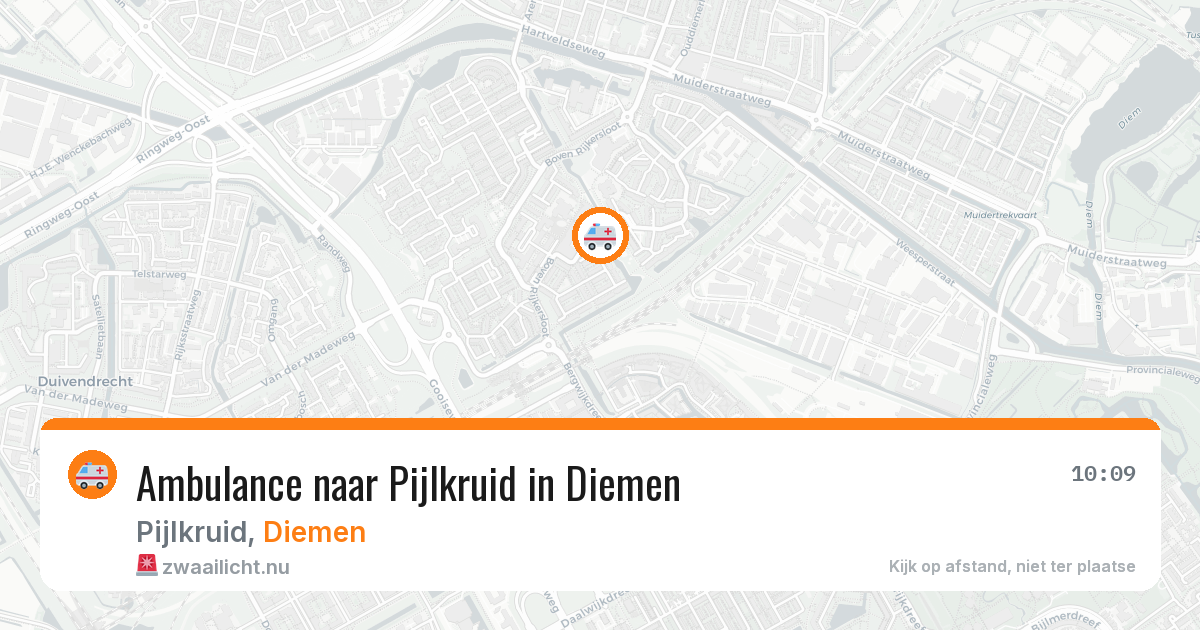 Ambulance naar Pijlkruid in Diemen — 31 mrt 2026