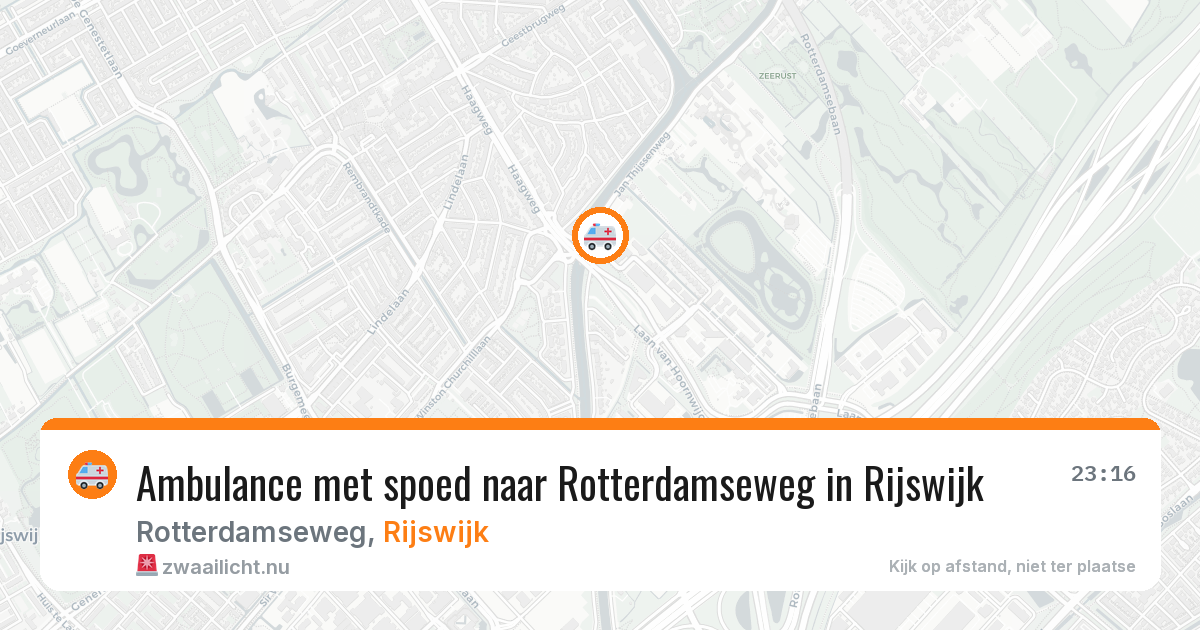 Ambulance met spoed naar Rotterdamseweg in Rijswijk — 30 mrt 2026