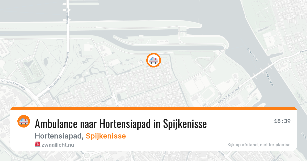 Ambulance naar Hortensiapad in Spijkenisse — 13 jul 2026