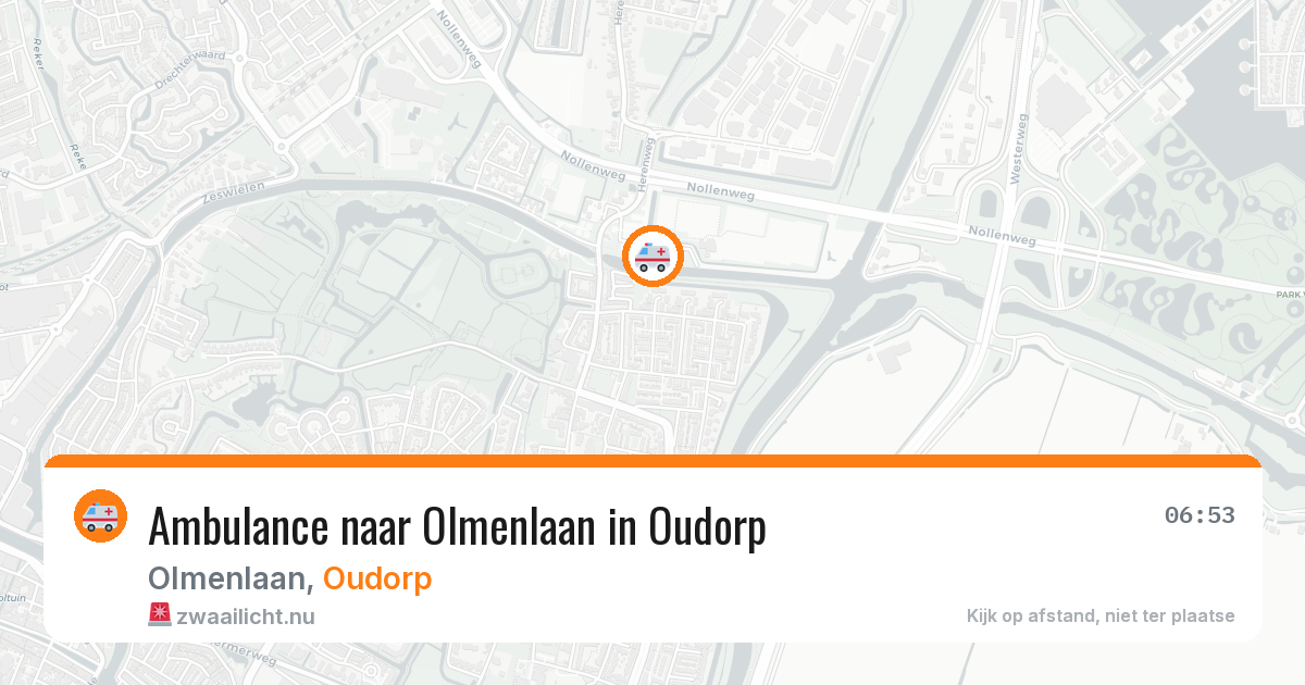 Ambulance naar Olmenlaan in Oudorp — 16 jul 2026