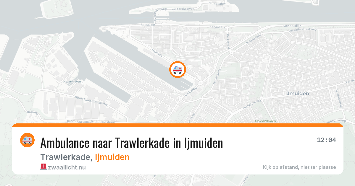 Ambulance naar Trawlerkade in Ijmuiden — 22 jul 2026