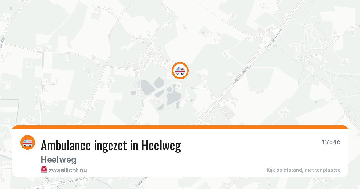 Ambulance ingezet in Heelweg — 6 apr 2026
